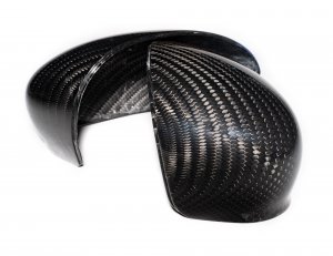 FIAT 500 Mirror Covers - Carbon Fiber - American Flag 